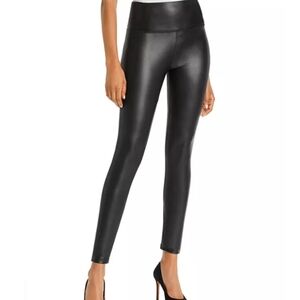 Bagatelle Black Faux Leather Leggings Size Small